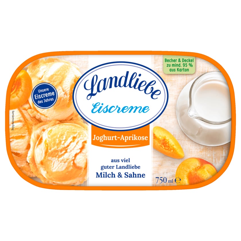 Landliebe Eiscreme Joghurt-Aprikose 750ml